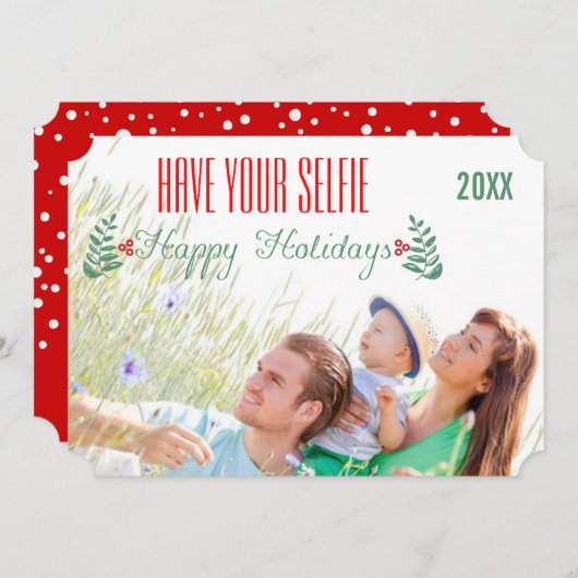 Prettige feestdagen Vakantie hebben je verkopers Feestdagenkaart (Voorkant / Achterkant)