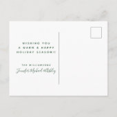 prettige feestdagen | Vakantieduur Briefkaart (Achterkant)