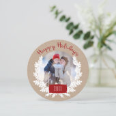 Prettige feestdagen | Vakantieknopkaart Feestdagenkaart (Staand voorkant)