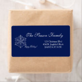 prettige feestdagen vakantielabel etiket (Insitu)