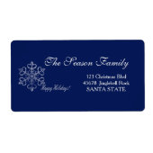 prettige feestdagen vakantielabel etiket (Voorkant)