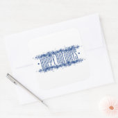 "Prettige feestdagen" vakantiesticker Vierkante Sticker (Envelop)