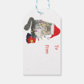 Prettige feestdagen van Angel Custom Gift Labels Cadeaulabel (Achterkant)