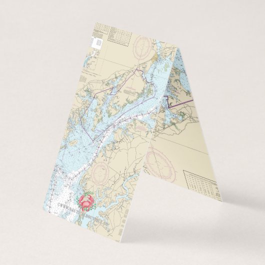 prettige feestdagen van Baltimore Nautical Gift La Kaart (Achterkant)