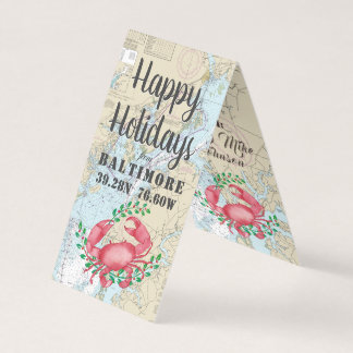 prettige feestdagen van Baltimore Nautical Gift La Kaart