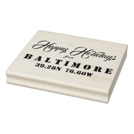 Prettige feestdagen van Baltimore Rubberstempel