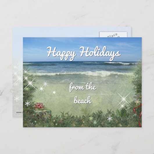 prettige feestdagen van de Beach (Voorkant / Achterkant)