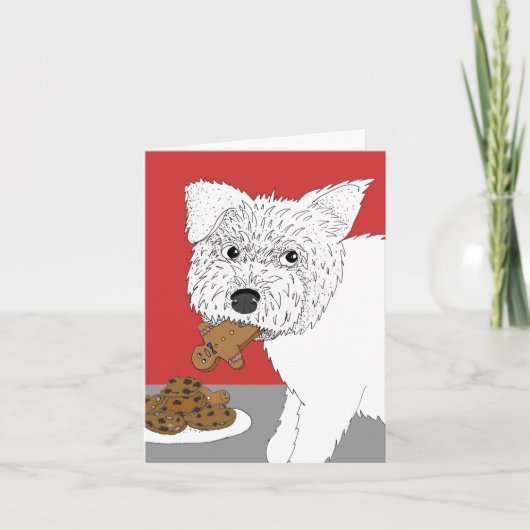 Prettige feestdagen Van de Cookiedief Kaart (Voorkant)