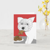 Prettige feestdagen Van de Cookiedief Kaart (Gele Bloem)