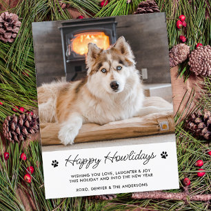 prettige feestdagen van de foto van de Dog Cute Pe