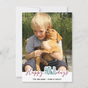 Prettige feestdagen Van de Hond - Groen Rood Huisd Feestdagenkaart