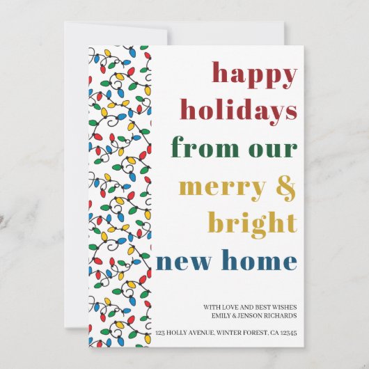 prettige feestdagen van de Nieuwe Lichten van het Aankondiging (Voorkant)