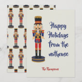 prettige feestdagen van de nuchtere, grappige Nutk (Voorkant / Achterkant)