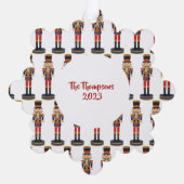 prettige feestdagen van de nuchtere, grappige Nutk Ornament Kaart (Achterkant)