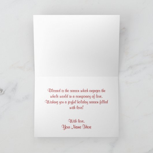 Prettige feestdagen Van de Passen getrouwd! (Binnen)