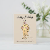 Prettige feestdagen Van de Vakantie Armadillo (Staand voorkant)