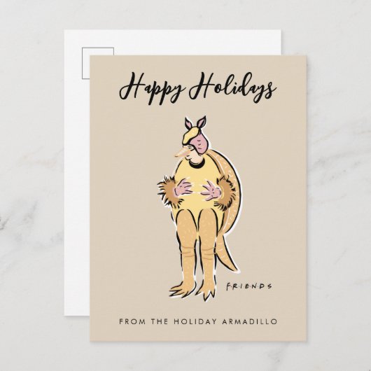 Prettige feestdagen Van de Vakantie Armadillo (Voorkant / Achterkant)