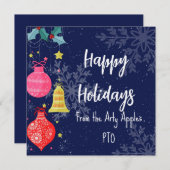 prettige feestdagen van een buurman met sociale af (Voorkant / Achterkant)