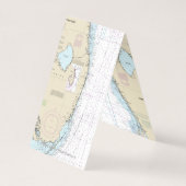 Prettige feestdagen van Florida Nautical Gift Labe Kaart (Achterkant)