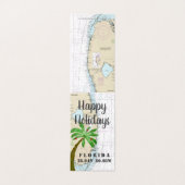 Prettige feestdagen van Florida Nautical Gift Labe Kaart (Buitenkant ongevouwen)