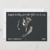 prettige feestdagen van Future Mr & Mrs Foto Feestdagenkaart (Voorkant)