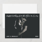 prettige feestdagen van Future Mr & Mrs Foto Feestdagenkaart (Voorkant / Achterkant)