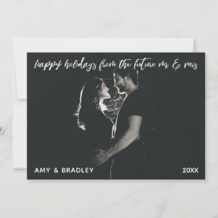 prettige feestdagen van Future Mr & Mrs Foto Feestdagenkaart