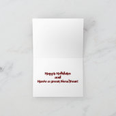 prettige feestdagen ** VAN HET ETIKET** KAART (Binnen)