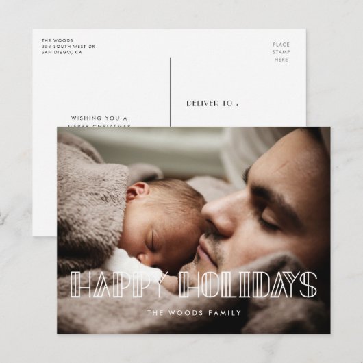 prettige feestdagen van het Kunstdecanuscript van (Voorkant / Achterkant)