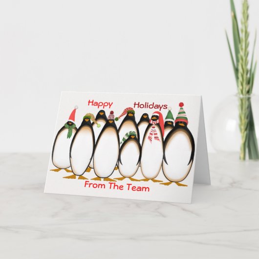 Prettige feestdagen Van het team Christmas Kaart (Voorkant)