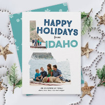 prettige feestdagen van Idaho Photo Holiday Card