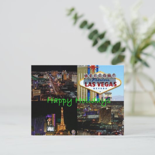 prettige feestdagen van Las Vegas Schilderachtig B (Staand voorkant)