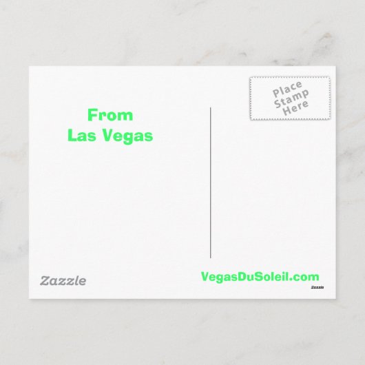 prettige feestdagen van Las Vegas Schilderachtig B (Achterkant)