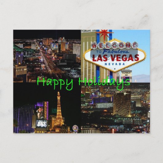 prettige feestdagen van Las Vegas Schilderachtig B (Voorkant)
