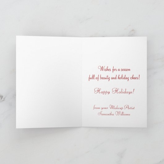 Prettige feestdagen Van make-up artist Leopard Kaa (Binnen)