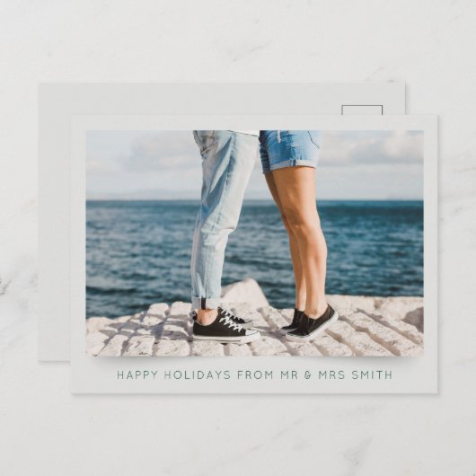 Prettige feestdagen Van meneer en mevrouw Groetjes (Voorkant / Achterkant)