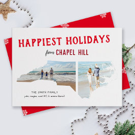 prettige feestdagen van North Carolina Two Foto Feestdagenkaart