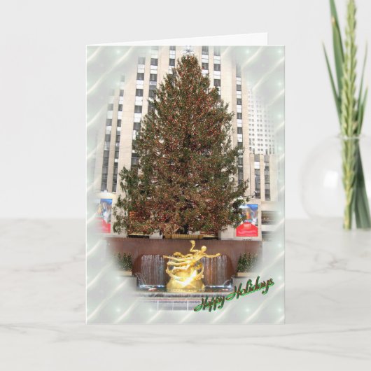 Prettige feestdagen Van NY Kaart (Voorkant)