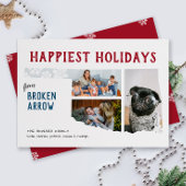 prettige feestdagen van Oklahoma Three Photo Feestdagenkaart