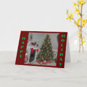 prettige feestdagen **VAN ONS HUIS NAAR HET JOUWE* Kaart (Gele Bloem)