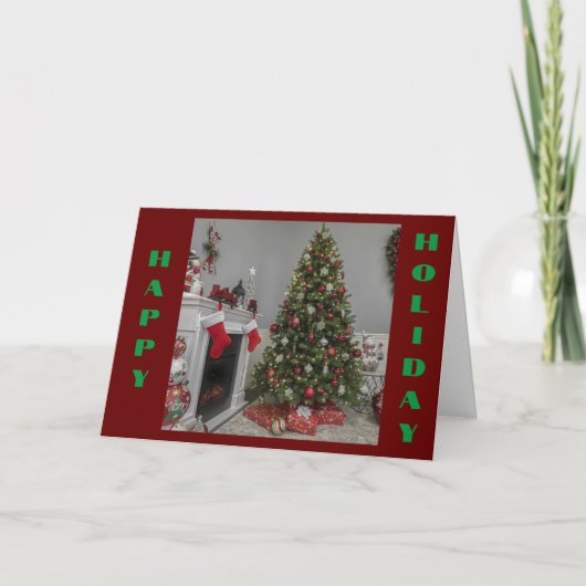 prettige feestdagen **VAN ONS HUIS NAAR HET JOUWE* Kaart (Voorkant)