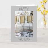 *** PRETTIGE FEESTDAGEN van ons huis naar jullie** Kaart (Gele Bloem)