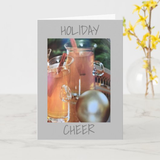 *** PRETTIGE FEESTDAGEN van ons huis naar jullie** Kaart (Gele Bloem)