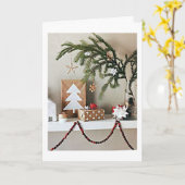 *** PRETTIGE FEESTDAGEN van ons huis naar jullie** Kaart (Gele Bloem)