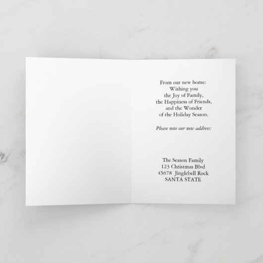 prettige feestdagen van ons nieuwe thuis (Binnen)