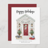 Prettige feestdagen van ons thuis feestdagenkaart (Voorkant / Achterkant)