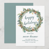 prettige feestdagen van onze New Home Kerstmis Wre Kaart (Voorkant / Achterkant)