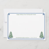 prettige feestdagen van onze nieuwe adreswijziging aankondiging (Achterkant)