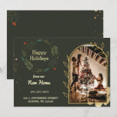 Prettige feestdagen Van onze nieuwe thuis Aankondiging (Voorkant / Achterkant)