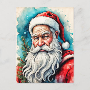 prettige feestdagen van Santa Claus Briefkaart